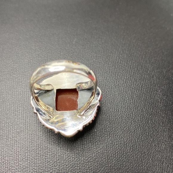 Carnelian 925 Sterling Silver Ring Size 6 1/4 - Picture 6 of 8